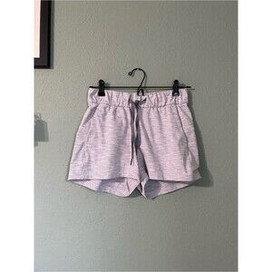 Lululemon On The Fly Short Size 4 Wee Are From Space Ice Grey Alpine White Ice